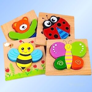 Wooden Puzzles for Toddlers