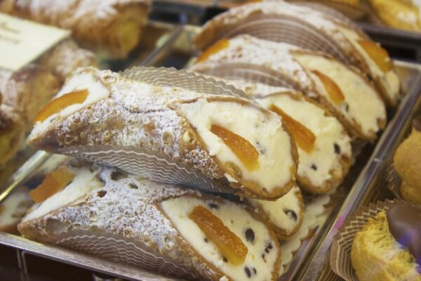 Strawberry cream Cannoli