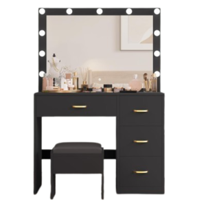Makeup Vanity Table with Large Mirror