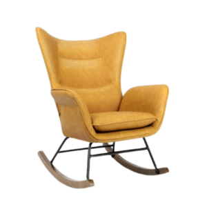 Rocking Chair with Wooden Base