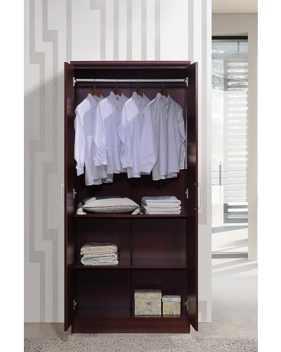 2 Door Wardrobe with Adjustable Shelves - Image 3
