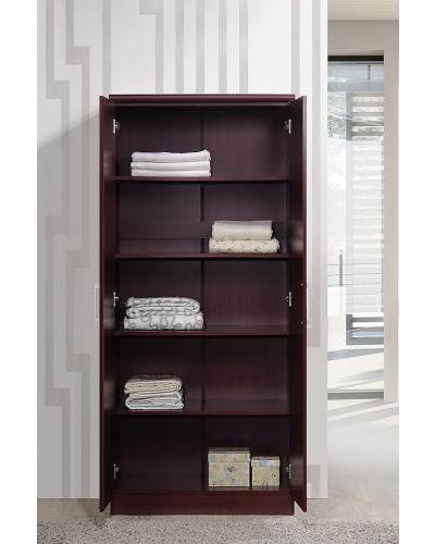 2 Door Wardrobe with Adjustable Shelves - Image 2