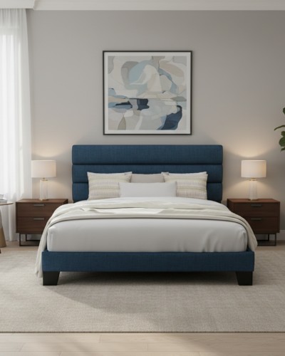 Allewie King Size Platform Bed