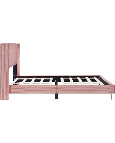 Bright Designs Corduroy Queen Platform Bed - Image 3