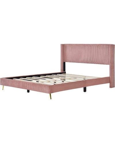 Bright Designs Corduroy Queen Platform Bed - Image 2