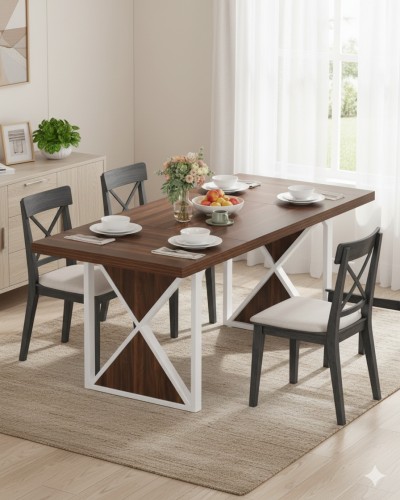 Farmhouse Dining Table for 6-8 People