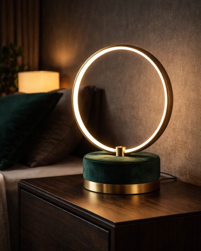 Velvet Halo Bedside Lamp