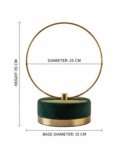 Velvet Halo Bedside Lamp - Image 2