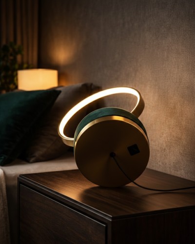 Velvet Halo Bedside Lamp - Image 5