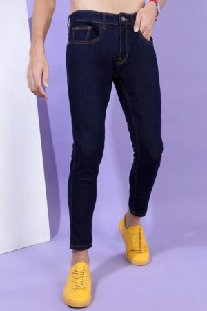 Men's Blue Tapered Fit Jeans