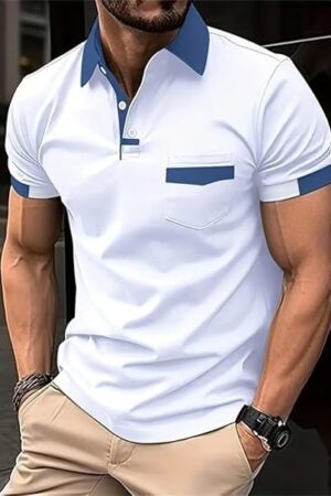 Short Sleeve Casual Polo T Shirt