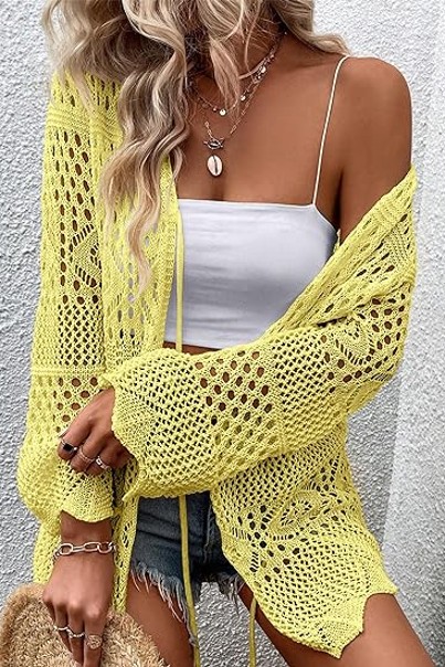 Women's Crochet Light Weight Shrug - Image 2