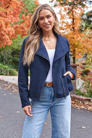 Womens Faux Leather Jacket