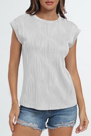 Women's Short Sleeve Dressy Top