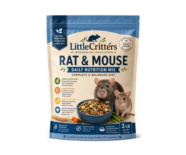 LittleCritters Rat & Mouse Daily Nutrition Mix – 3 lb