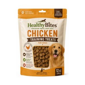 HealthyBites Chicken Training Treats for Dogs – 12 oz