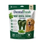 DentalFresh Mint Dental Chews for Dogs – 24 Count