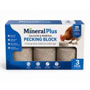MineralPlus Calcium & Mineral Pecking Block – 3 Pack