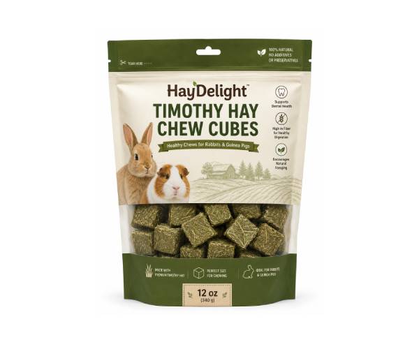 HayDelight Timothy Hay Chew Cubes – 12 oz