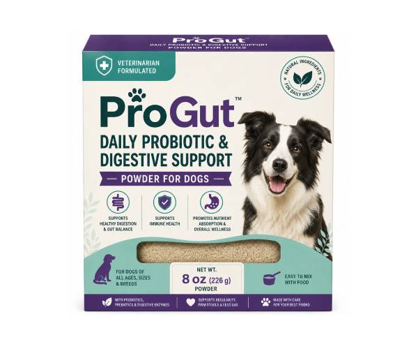 ProGut Daily Probiotic & Digestive Support Powder for Dogs – 8 oz