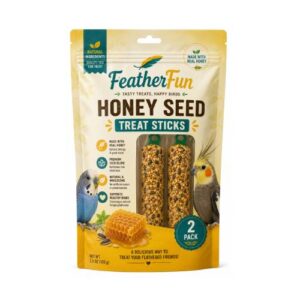 FeatherFun Honey Seed Treat Sticks – 2 Pack