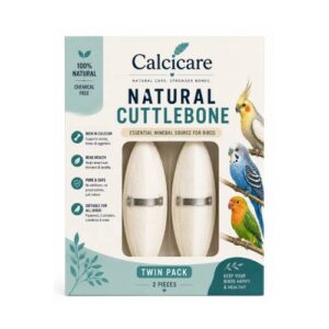 Calcicare Natural Cuttlebone for Birds – Twin Pack
