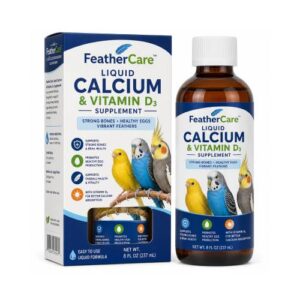 FeatherCare Liquid Calcium & Vitamin D3 Supplement – 8 fl oz