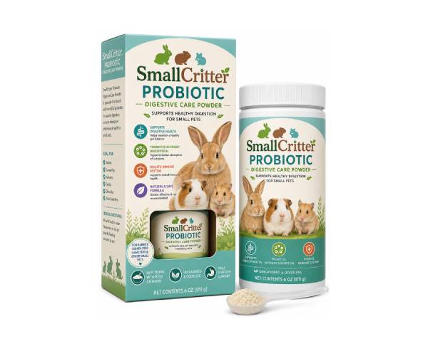 SmallCritter Probiotic Digestive Care Powder – 6 oz