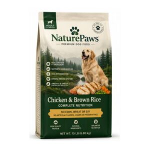 Chicken & Brown Rice Complete Nutrition Dry Dog Food – 15 lb