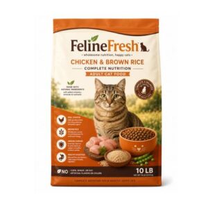 FelineFresh Chicken & Brown Rice Complete Nutrition Adult Cat Food – 10 lb