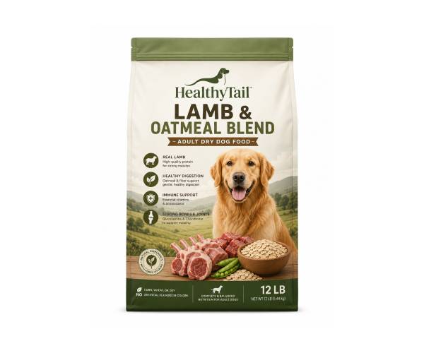 HealthyTail Lamb & Oatmeal Blend Dog Food
